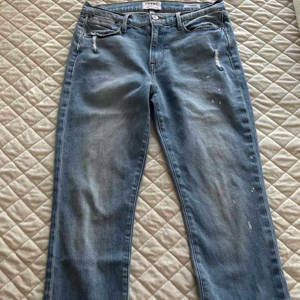 FRAME Le High Straight  Size 30 Cropped High Rise